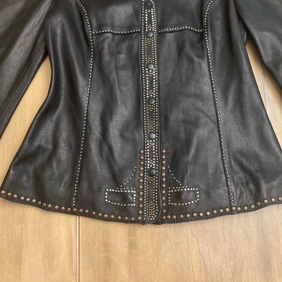 NWT Isabel Marant Lambskin Leather Veste Blizzy Jacket $2,390 - Picture 4 of 12